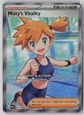 Misty's Vitality 111/084 Ultra Rare Pitch Black Near Mint CR3 picture