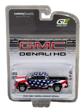 Greenlight Karson 2022 GMC Sierra DENALI 2500HD Stars & Stripes USA 250 1/64 picture