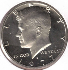 1977-S San Francisco Proof Half Dollar JFK Coin with Nice Cameo picture