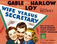WIFE VERSUS SECRETARY MOVIE POSTER Clark Gable RARE 2 picture