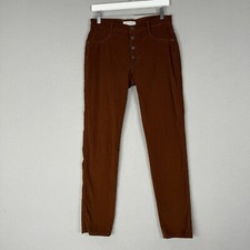 James Jeans Womens Pants 31 Classic Camel Brown High Class Skinny Corduroy Boho picture
