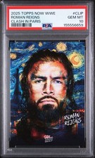 2025 TOPPS NOW WWE CLASH IN PARIS #CLIP ROMAN REIGNS PSA 10 picture
