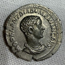 Diadumenian AR Denarius: Full Luster 218AD picture
