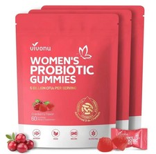 3pcs Vaginal Probiotics for Women, Feminine Balance pH Gummies 60pcs/1bag picture