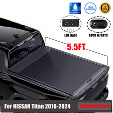 5.5FT Retractable Truck Tonneau Cover For NISSAN Titan 2016-2024 US picture