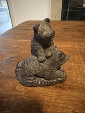 Vintage A WOLF ORIGINAL Bear Figurine Hand Made in Canada picture