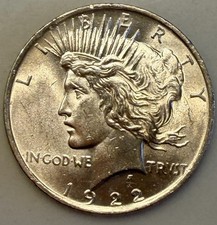90% silver 1922-P Peace Dollar  picture
