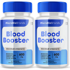 Microbio Blood Booster Maximum Strength Cardio Support Supplement 2 Pack picture