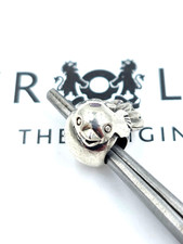 Authentic Trollbeads Sparrow Bead Sterling Silver Charm RETIRED picture