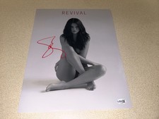 Selena Gomez Signed 11x14 Photo Revival Sexy Pose Shot JSA picture