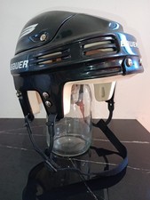 Old Stock Bauer 3000L Large Senior Hockey Helmet 4000 4500 Nike Black Vintage picture