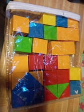 Vintage Lot of 26 Tupperware Tupper Toys Busy Blocks picture