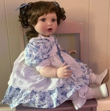 Marie Osmond Doll Cotton Ginny Sitting 13” Limited Edition 778/3000 picture