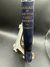 A Catalogue of British Family Histories TR Thomson 1935 2nd Ed Genealogy Book  picture