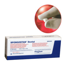 J&J Dental MS0005 Spongostan Absorbable Hemostatic Gelatin Sponge 1x1x1 cm 24/Bx picture