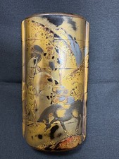 Antique Japanese Inro Gold Maki-e Lacquer Horses 4 Case Edo Kirigane Nashiji picture
