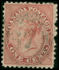 Canada Scott 14b Used, Deep Rose, SCV $150.00 picture
