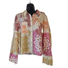 New Sundance Cecile Button Up Shirt Size L $138.00 Lyocell picture