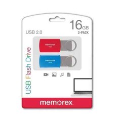 Memorex USB 16GB Flash Drive 2.0 Memory Stick Pendrive Thumb 2pk picture