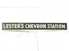 1930'S-1940'S-1950'S CHEVRON GAS SERVICE STATION HAND PAINTED ORIG SIGN 57