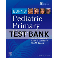 Test Bank Burns Pediatric Primary Care 8th Edition picture