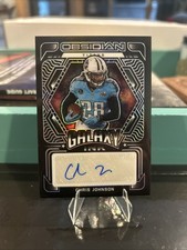 Panini 2022 Obsidian Galaxy Ink Chris Johnson GI-CHJ Auto /100 Titans picture