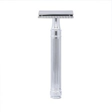 Edwin Jagger Chrome Lined Double Edge Razor  Long Handle picture