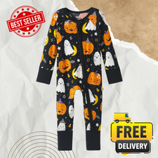 Little Sleepies Moonlit Magic Black Zippy Bamboo Convertible Pajamas Sleeper picture