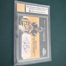 2001 Playoff Contenders Round Numbers Drew Brees Dual Auto Rookie Quincy Carter picture