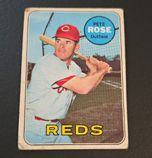 Topps 1969 Pete Rose Cincinnati Reds #120 Rookie of the Year MLB Card picture
