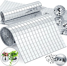 10X10Mm Self Adhesive Mirror Mosaic Tiles, 1350Pcs picture