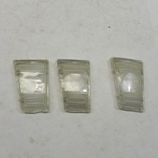 1942 GM PARKING LIGHT LENS LOT OF 3 GLASS USED CHIPPED #5933885 CHEVROLET picture