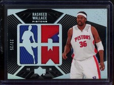 2007-08 UD Black Rasheed Wallace /25 Game Worn Patch #69 picture