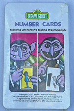 Vintage 1978 Sesame Street Number Cards - NEW SEALED - CTW Jim Henson picture