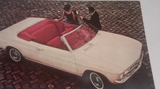 1965 Chevrolet Corvair Corsa Convertible advertising post card unused picture