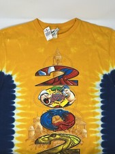 Vintage 2002 Universal Studios Yellow Tie Dye T Shirt (S) BRAND NEW picture
