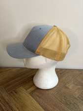 Richardson 112FP Classic Trucker Cap 5 Panel Hat Yellow Grey Mens Womens 126 L6 picture