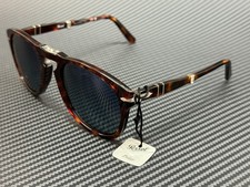 PERSOL PO0714 24 S3 Havana Blue Polarized Men's Sunglasses 54 mm picture