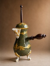 Rare Camille Le Tallec Chocolate Pot with Original Moulinet - France, 1965 picture