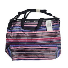 NWT LeSportsac Shoulder Easy Tote Bag Sunset Stripes picture