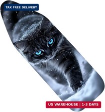 Nuxovilar Snowy Black Cat with Blue Eyes Ironing Board Cover, 15 * 54inch, Fits  picture