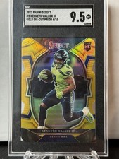 2022 Panini Select Kenneth Walker III Gold Die-Cut Prizm Concourse RC #2 /10 picture