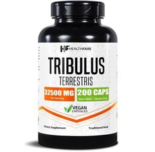 Healthfare Tribulus Terrestris 32,500mg 200 Caps High Potency Herbal Supplements picture