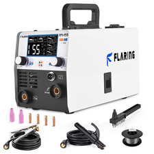 FLARING 155Amp MIG Welder, 110V Flux Core Welder Flux MIG/Lift TIG/Stick 3-in-1 picture