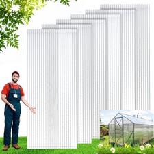 Tatuo 2' Polycarbonate Polycarbonate 8' X 0.16'' Panels She Greenhouse 12 Pack X picture