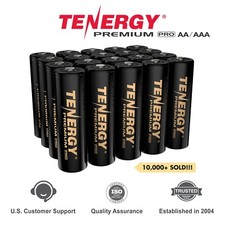 Tenergy PREMIUM PRO AA AAA NiMH Rechargeable Batteries 2800mAh 1100mAh Lot picture