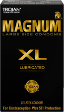 TROJAN Lubricated Magnum Condoms XL Large Size, 12 Count picture