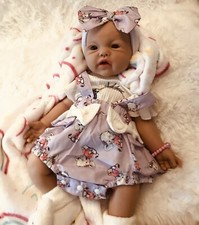 Soft Lifelike Silicone 18” Girl Baby Doll Floppy Squishy Infant 5 lbs Newborn picture
