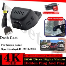 4K 2160P Wifi DVR Dash Cam Camera For Nissan Rogue Sport Qashqai J11 2013-2021 picture