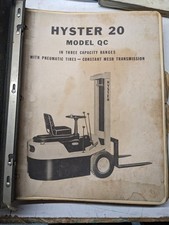 HYSTER MODEL QC FORK LIFT TRUCK SERVICE REFERENCE MANUAL VOLUME 2 1954 picture
